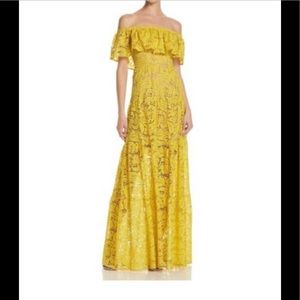 Dress The Population "Reese" Lace Maxi Small